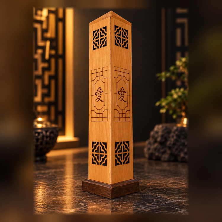 جاعودی چوبی برج طرح عشق